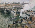 ボワデュー橋 ルーアンの湿った天気 1896年 カミーユ・ピサロ